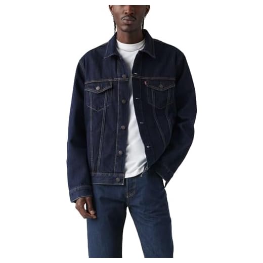 Levi's Men's The Trucker Jacket, Rinse, Large