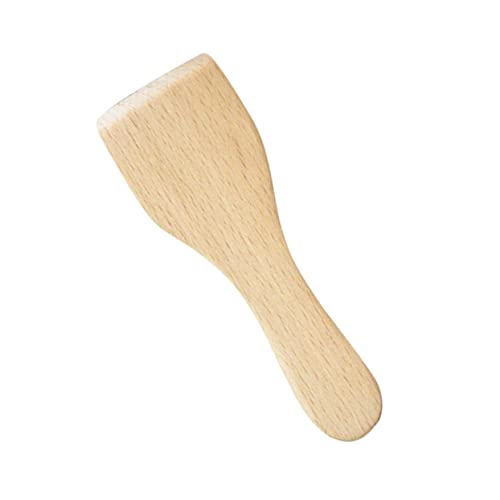 MAGICLULU 4pcs Wooden Shovel Scraper Beech Butter Spatula for Cooking Non-Stick Kitchen Utensils for Scrambled Eggs and Pancakes