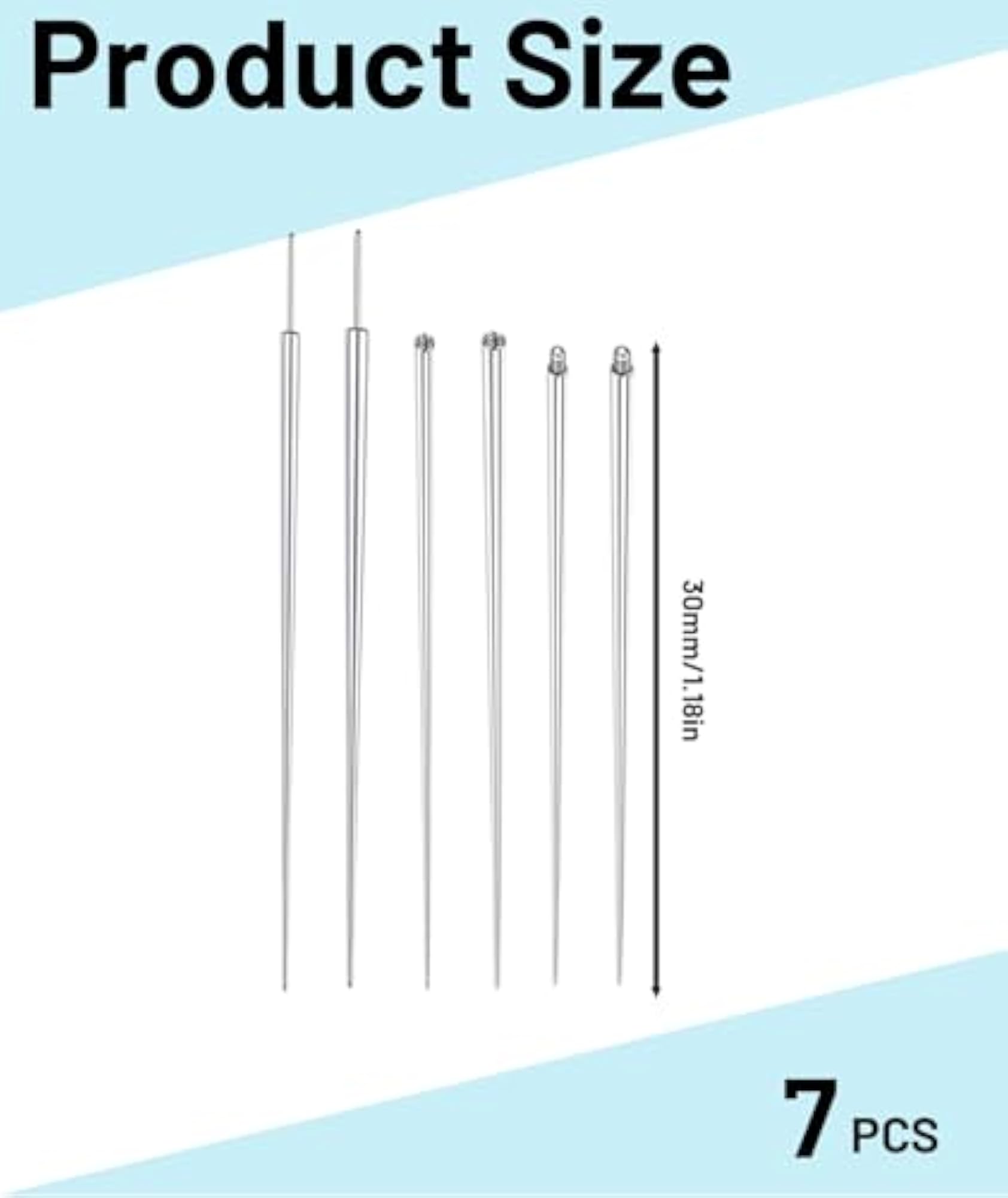 7 Pcs Professional Piercing Kit, Body Piercing Tools Set