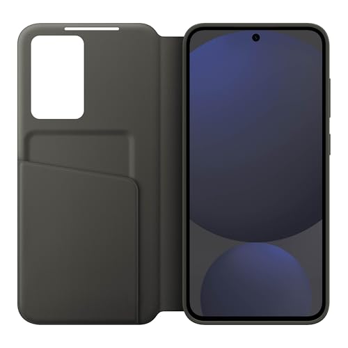Image of SAMSUNG Galaxy S24 FE Wallet Phone Case Black | Protective Cover, Smart Small Screen View, Finger Tap Control, Slim Design, Card Holder Pocket, US Version