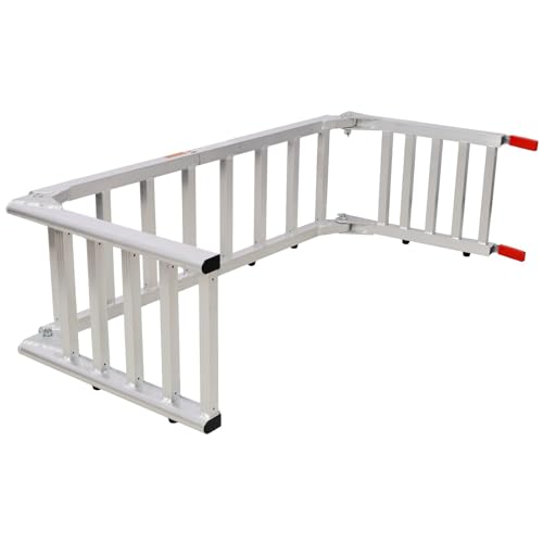 Rampas de aluminio para carga 1400 lbs 88 pulg 2 en 1 miniatura 3