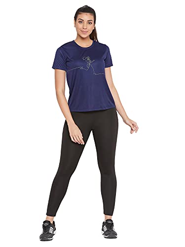 Image of Clovia Women's Polyester Activewear Sports T-Shirt