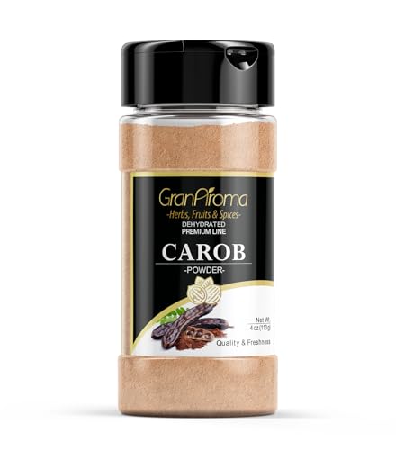 Image of GranAroma Carob Powder, Baked Goods, Smoothies & Shakes (4 Ounce)