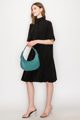 Image of Elegant Crescent Shoulder Bag Underarm Purse