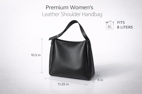 Image of PAVILONN Women Shoulder Purse Office Tote Work Handbag Structured Carry Bag with Large Capacity Travel Satchel Elegant Professional Ladies Fashion Accessory for College Shopping Everyday Use | Premium Leather Bags, Large Capacity Totes, Adjustable Strap Bag, Spacious Office Bags, Lightweight Lady Bag, Elegant Travel Bags