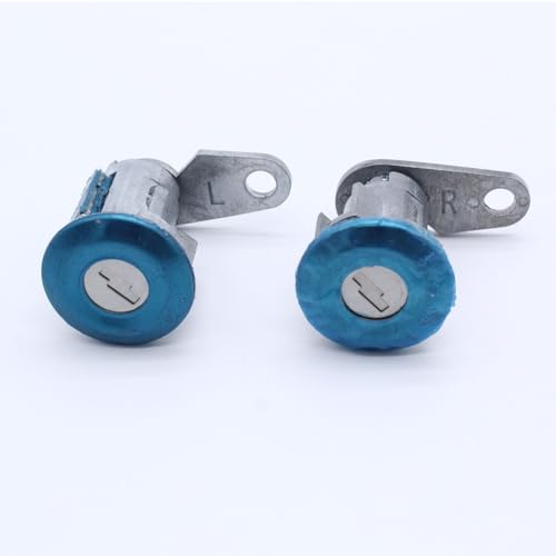 FACAIIO Lot de 2 cylindres de serrure de porte de rechange pour camionnette Bronco 5070001 Argenté