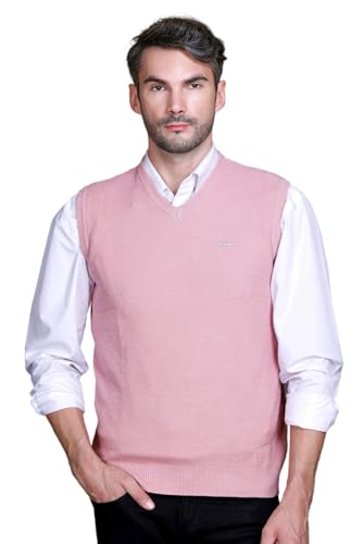 Image of V Neck Cotton Half Sweater for Man Winter Wear - Pullover Sweater for Men