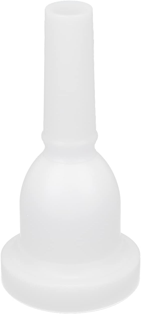 Eujgoov Boquilla de plástico para trombón Boquilla de cuerno tenor blanco Boquilla de trombón suave MT-25
