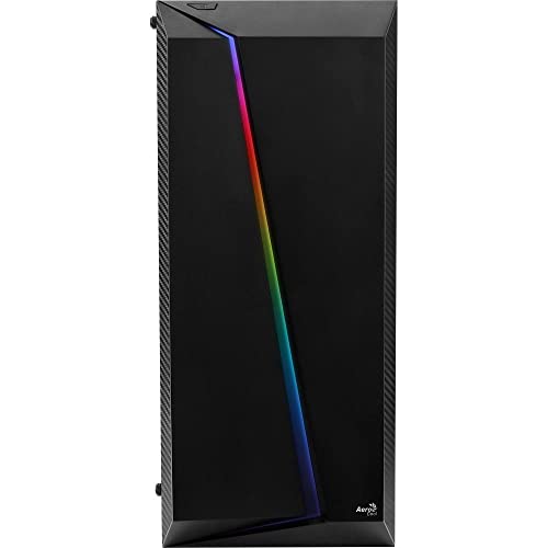 Aerocool CYLONPROBG, Case per PC ATX RGB, vetro temperato, ventola da 12cm, Nero - Case PC - Immagine 2