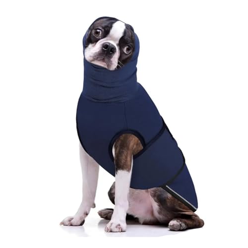 Grannerton 犬の不安を軽減するベスト、大型犬用サンダージャケット、パーカー付き落ち着くジャケット、犬の不安を軽減するジャケット、騒音対策の犬用パーカー