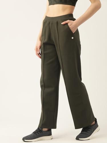 Image of Women Cotton Fleece Solid Track Pant