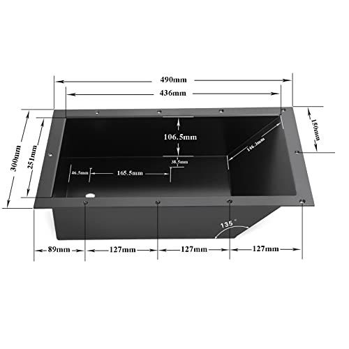 Heurofosh Recessed Trolling Motor Pedal Foot Tray for Most Brands of Boats Corded Foot Pedal Control Pan Coating Aluminum and Recessed by Heurofosh - Image 5