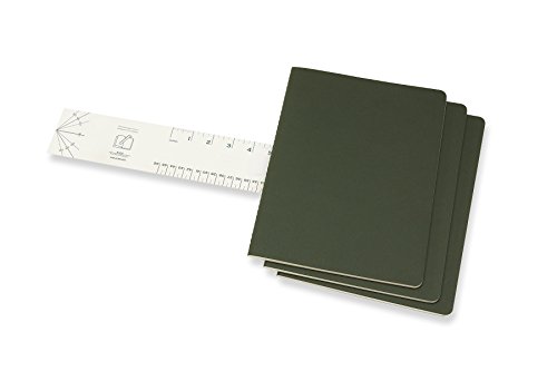 Moleskine Cahier Journal, Soft Cover, Xl (7.5" X 9.5") Plain/Blank, Myrtle Green, 120 Pages (Set Of 3) #TOP2