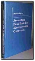 Accounting Desk Book for Manufacturing Companies 0130017019 Book Cover