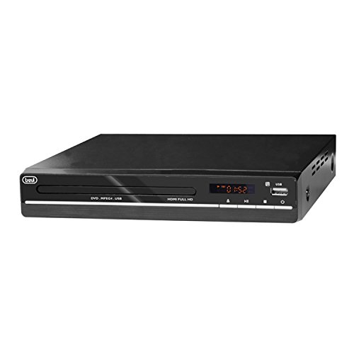 Trevi DVMI 3580 HD Mini Lettore DVD con HDMI e USB, Facile da Utilizzare, Telecomando Incluso e Design Salvaspazio