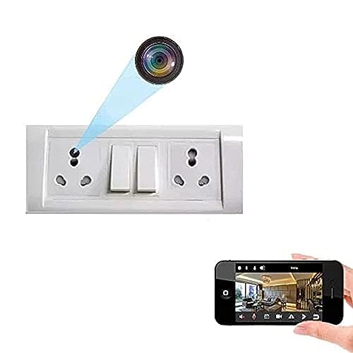 CAMLEIGH Secret Dual Port Switch Board Socket Camera, Audio Video Recorder Security Camera 24X7 Continuous with Day Vision 32GB Inbuilt