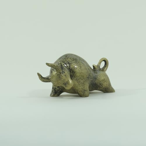 Figura Decorativa de Toro Wall Street de Resina miniatura 3