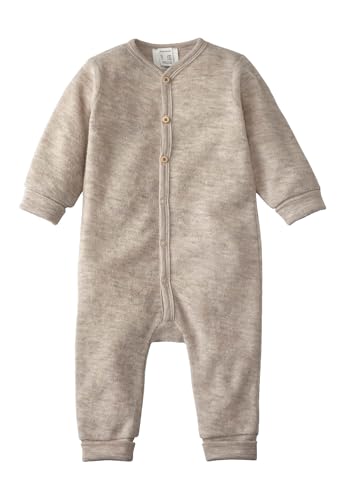 hessnatur Schlaf-Overall Mädchen und Jungen Unisex aus Reiner Bio-Merinowolle | nachhaltig und fair hergestellt (Fair Wear Foundation)