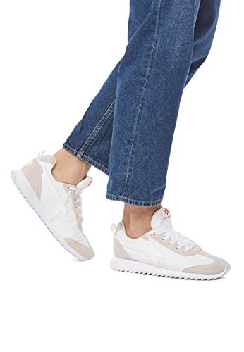 W6yz Fly-M.-Sneaker in Nylon e Suede Bianco 46