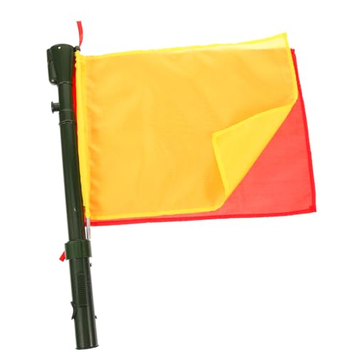 BCOATH Competition Signal Flag for Football Referee Match Conducting Flags Red White Red Green Yellow