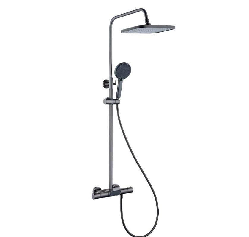 Ensemble de douche thermostatique pour réguler la température de l'eau avec LED