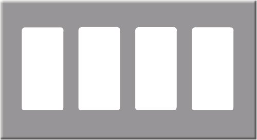 Leviton 80312-GY GY SCRL WP Deco New Design 4G STD Size