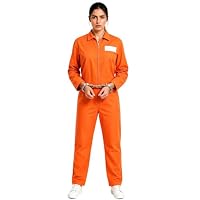 Rehecher – Rehecher Sträfling Kostüm Set Herren Orange Gefangener Hallo