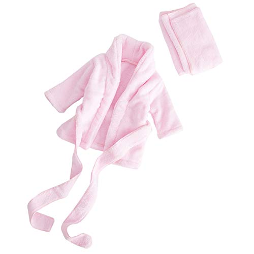 Preisvergleich Produktbild Baby-Bademantel für Neugeborene, weiches Flanell, Decke, Nachtwäsche, Fotografie, Requisiten, Dusche, Geschenk Gr. 0-2 Monate, rose