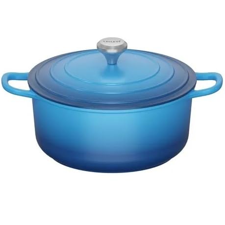 Caçarola Antiaderente com Revestimento Cerâmico 28cm – Capacidade até 7 Litros | Compatível com Indução e Forno | Alumínio Fundido(Azul)