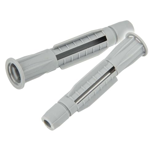 tecuro Tacos para cavidades (10,0 x 60 mm, 50 unidades, universales, para hormigón, piedra maciza, ladrillo hueco, bloques huecos, hormigón celular, placas de yeso, tablero de fibra de yeso, plástico