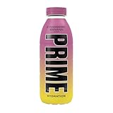 Bebida refrescante aromatizada fresa plátano Prime botella 500 ml