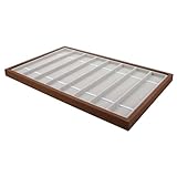 COMPUKAS 胡桃木纹位腕時計バンド収納トレイ 小型お盆式ストラップオーガナイザー 傷防止多機能ディスプ レート 家や旅行に