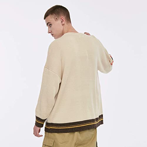 Image of Aelfric Eden Neon Color Block Knit Sweater Casual Oversized Pullover