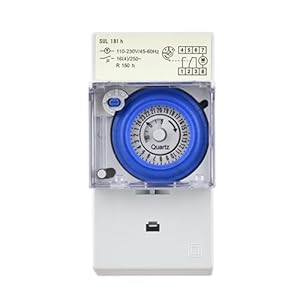 Ejoyous Sul181h Mechanische Zeitschaltuhr 24-Stunden
