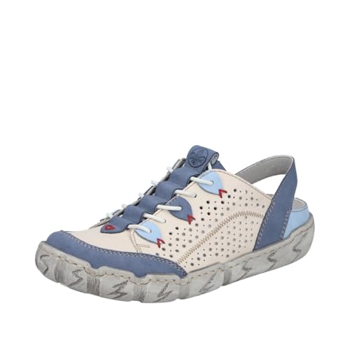 Mocassin Rieker L0375 femme chaussure cuir souple confortable plat