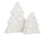 arbol de navidad en madera country Estos pinos son toda una atracción para colocar cerca de la ventana y son el adorno perfecto para invierno en época navideña.