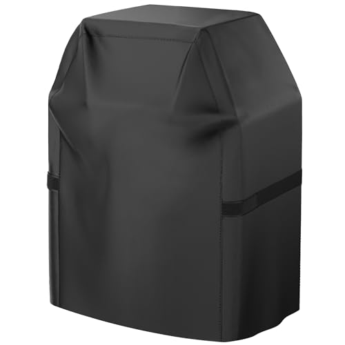 Grill Cover, 32 inch Heavy Duty BBQ Gas Grill Cover for Outdoor Grill, Waterproof, Weather Resistant, Anti-UV, Rip-Proof, Fade Resistant Barbecue Cover with Hook-and-Loop Straps for Most Grills