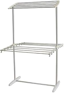 Laundry Clothes Drying Racks Foldable Dryer Folding Baby ClothesTowel Hanger (2-Tier)