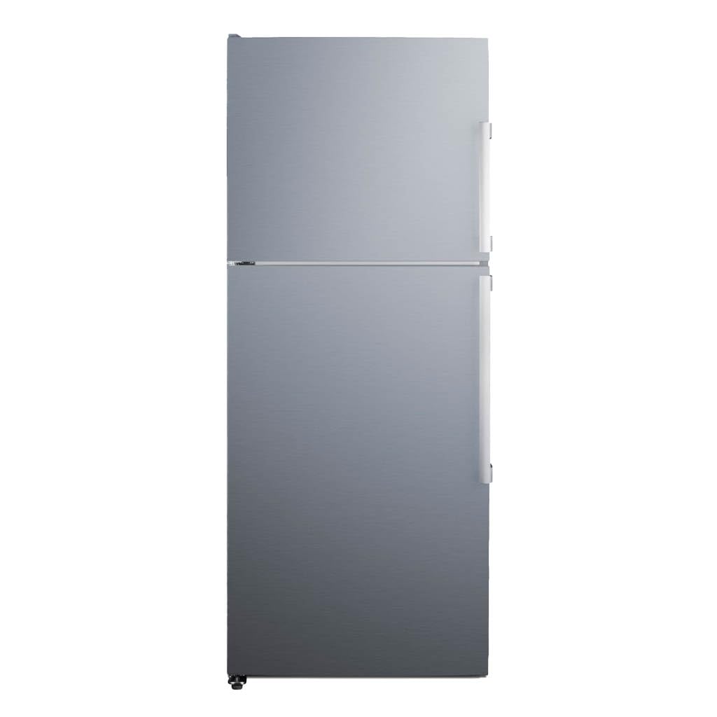 Summit 28" Refrigerator Freezer With Icemaker by Summit Appliance – 28", 14.0 cubic_feet, Stainless Steel, Model FF1514SSIMLHD