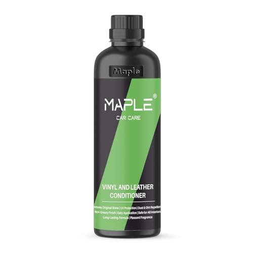 Image of Maple Car Care Vinyl & Leather Conditioner (1 Litre) | Car Interior Cleaner & Protectant for Leather Seats, Dashboard & Upholstery | UV Protection, Restores Shine & Non-Greasy Finish