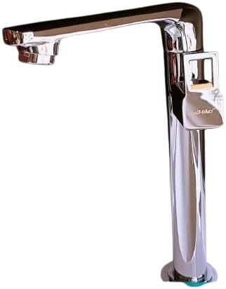 Magic Tall Body Piller Cock for Wash Basin,and Table top Kitchen Sink with Foam Flow, Brass Tap with Chrome Finish Full Brass tap for Basin Tabl top Kitchen taps with Free Flange