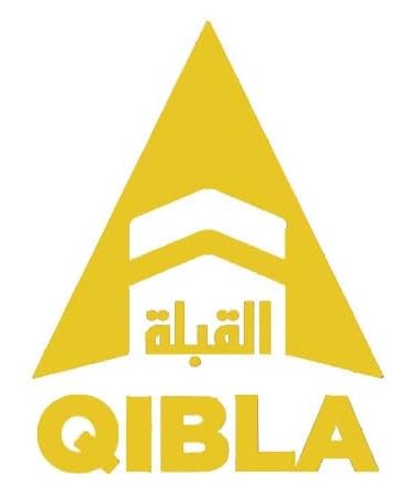 Muslim Qibla Prayer Compass Direction Islamic Wall Art Sticker Mosque Masjid Decoration Arabic Art Vinyl Decal Wall Home Decor (Gold)