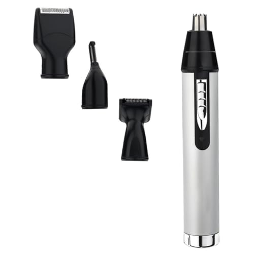 GOOHOCHY Recortador de Pelos de Nariz y Cejas para Hombre, Depilador Eléctrico Ligero y Fácil de Llevar Chasis de Aluminio Metálico para Cuidado Personal