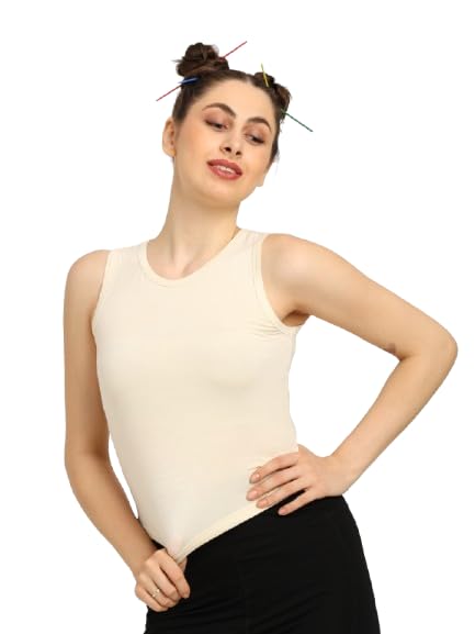 bamboology Gen Z Bamboo Sustainable Soft & Breathable Stretchable Sleeveless Solid Tank Top for Women Stylish-picture-47