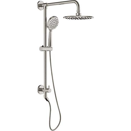 Super Cheap 🛒 SOKA 9 Inch Rain Shower Head with Handheld Shower Head Bathroom Rain Shower System Dual Shower Combo 3 Setting Handheld Sprayer with Showerhose Bathroom Shower Faucet Set with Slide Bar Brushed Nickel Flash Deals - 40% OFF SOKA 9 Inch Rain Shower Head with Handheld Shower Head Bathroom Rain Shower System Dual Shower Combo 3 Setting Handheld Sprayer with Showerhose Bathroom Shower Faucet Set with Slide Bar Brushed Nickel