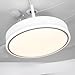 Imagen de ventilador de techo con luz LED 36W Blanco en 3 Temperaturas de Luz con Mando a Distancia -Motor DC Eficiente y Silencioso