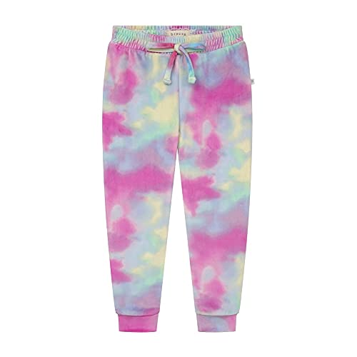 Image of BTween Girls 3 Pack Velour Jogger Pant Set Solid, Tie Dye or Camo Sweatpants for Girls