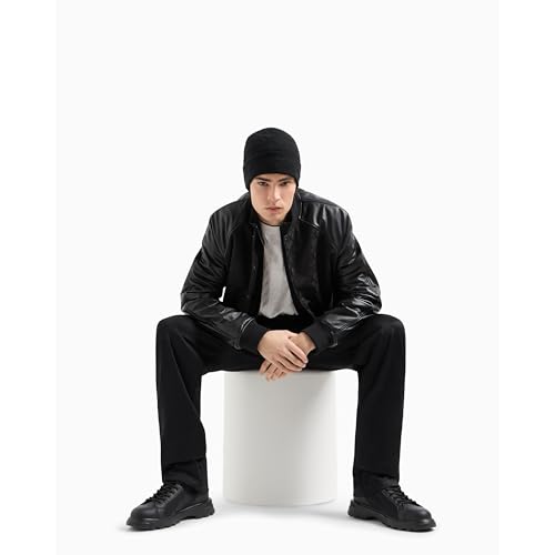 Armani Exchange Men's Cotton Jacquard Trouser with All Over Logo2