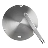 TOYANDONA Edelstahl Induktionskochplatte Wärmeverteiler Hitze Diffusor Platte Küchenadapter für Gas Induktionsherd mit Schnellem Gleichmäßigem Wärmetransfer