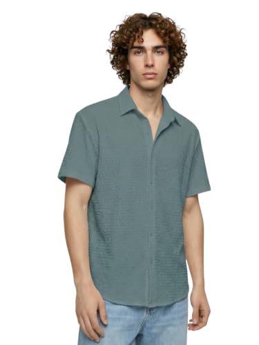 Image of Leriya Fashion Men Poly Blend Fabric | Textured Finish | Collar Neck | Button Closure | Office & Casual Wear | S-3XL
